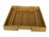 Bamboo drawer organizer expandible